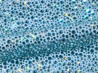 Silver Aquamarine New Shade Flatback Crystals